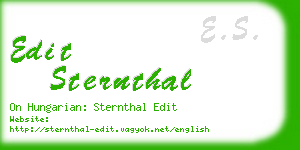 edit sternthal business card